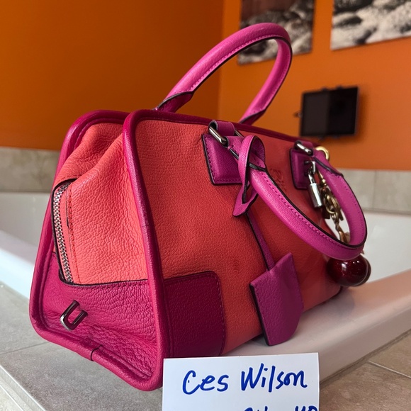 LOEWE Amazona 28 Anagram Tricolor Handbag - Picture 5 of 13